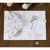 Thank You Card Wedding Card Design Laser Cut Holiday Greeting Card Rose Card